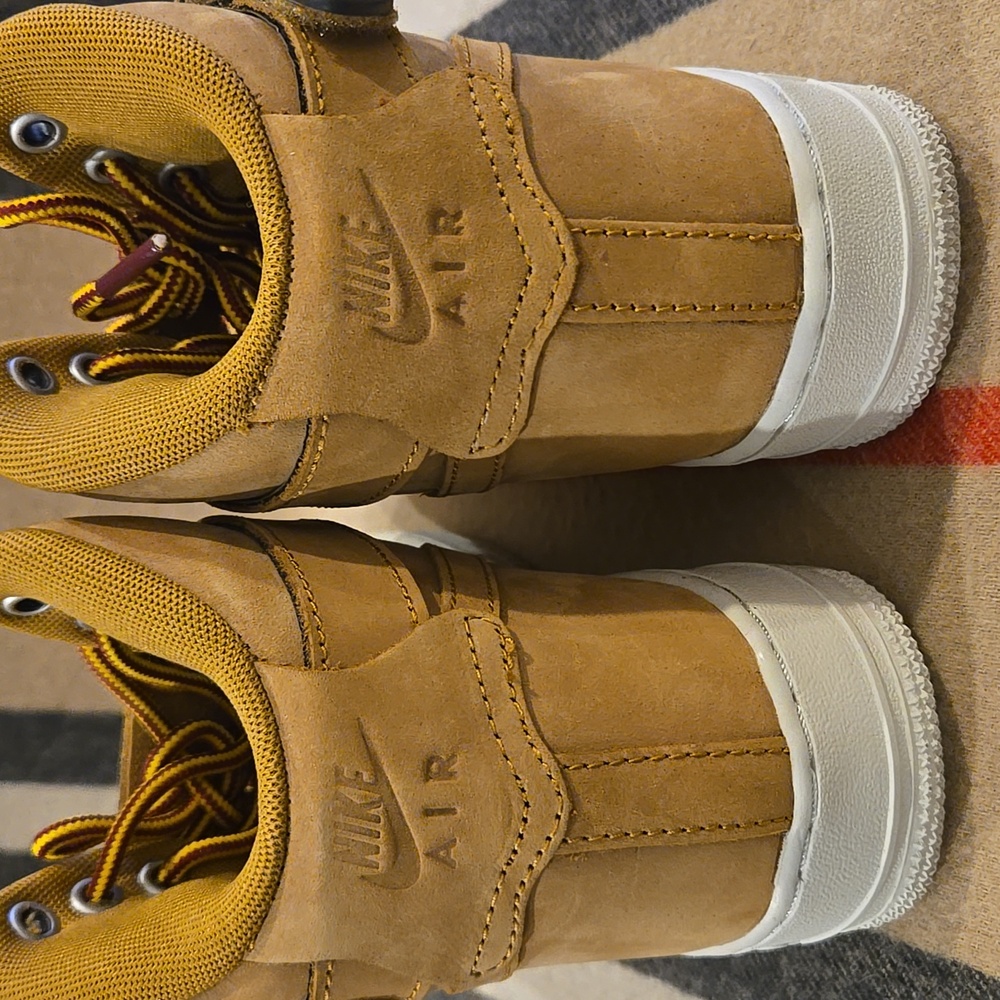 Nike Air Force 1 "Wheat" Size Y 7 - Picture 3 of 5